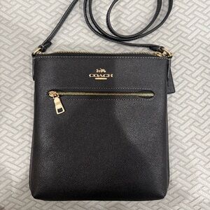 NWT COACH Black Crossbody File Bag